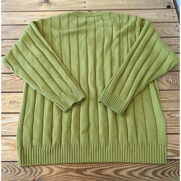 Brooks Brothers V Neck Sweater Size Large Men’s Lime Green - Picture 2 of 8